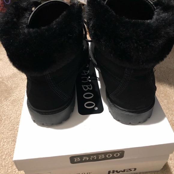 Black Suede Boots - Picture 3 of 3